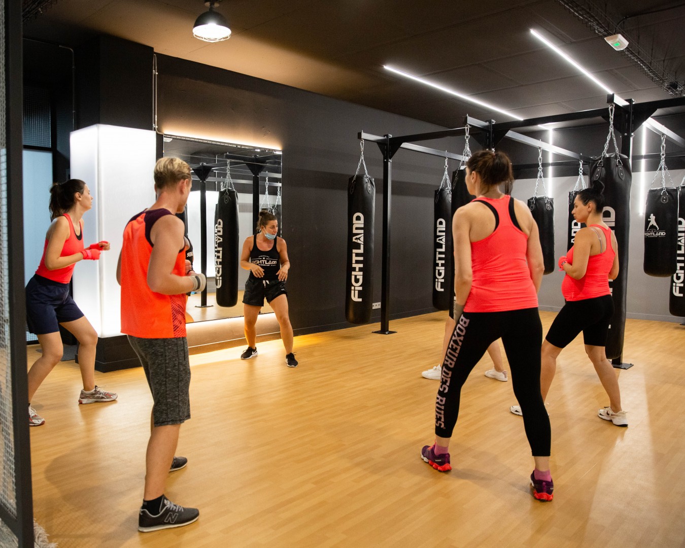 boxing training at the Fightland Sports Center in Alicante in Spain